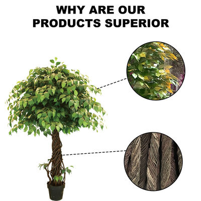 Artificial Potting Banyan Ficus Tree Wholesale Price Factory For Shopping Mall