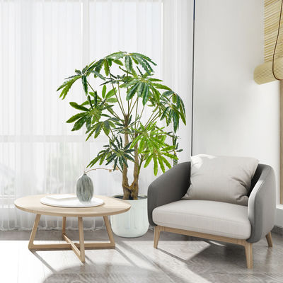 130cm Artificial Potted Plants Flowers Silk For Patio Low Maintanence