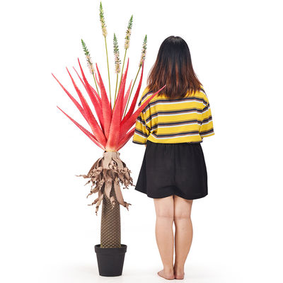Thick Leaves Artificial Potted Flower Aloe Indoor Decor Realistic Appearance Plant