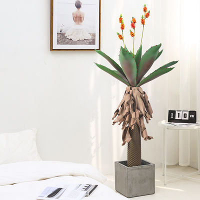 Thick Leaves Artificial Potted Flower Aloe Indoor Decor Realistic Appearance Plant