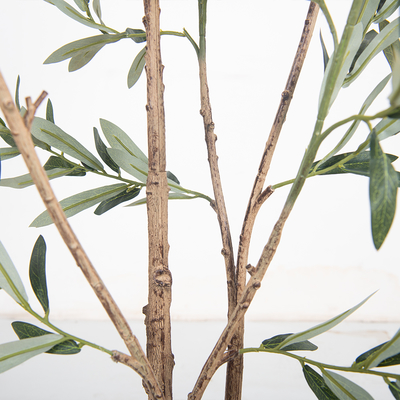 Multi-pole 7ft Artificial Olive Tree - Tall Faux Olive Trees Artificial Indoor - Large Fake Olive Tree Plant for Home Office Living Room Decor