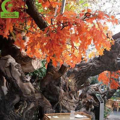 Large Handmade Artificial Yellow Maple Tree Chinese Maple Trees Faux Japanese Red Maple Tree