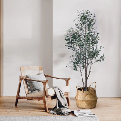 HAIHONG Artificial Olive Tree in Pot Fire Retardant Plastic Durable Natural Touch Indoor Plants for Home Decor Indoor