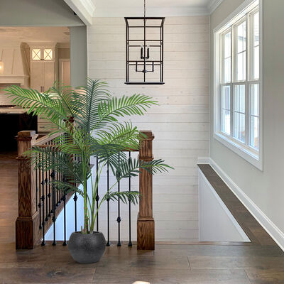 wholesale 150cm Artificial Tropical Palm Hawaii Palm Plant Potted Faux Green Plants For Indoor Decoration