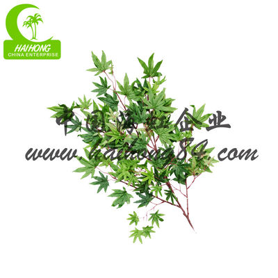 Realistic Flame Retardant H200cm Artificial Maple Plant Good Looking