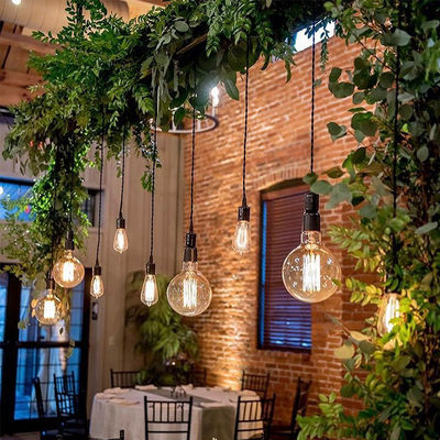 Anti Aging Artificial Potted Plants Green Leaf Bar Music Restaurant Hanging Window Ceiling