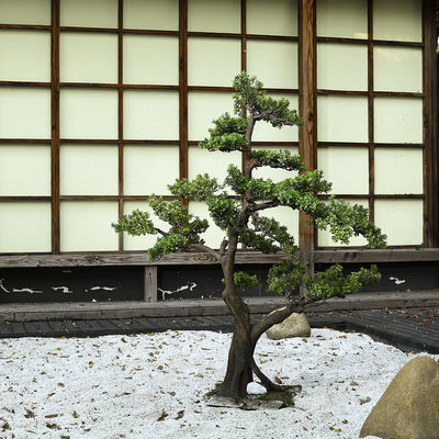 Anti - Fading Plastic Artificial Landscape Trees For Airport Interior Decoration