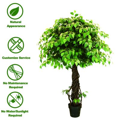 Artificial Potting Banyan Ficus Tree Wholesale Price Factory For Shopping Mall