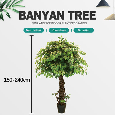 Artificial Potting Banyan Ficus Tree Wholesale Price Factory For Shopping Mall