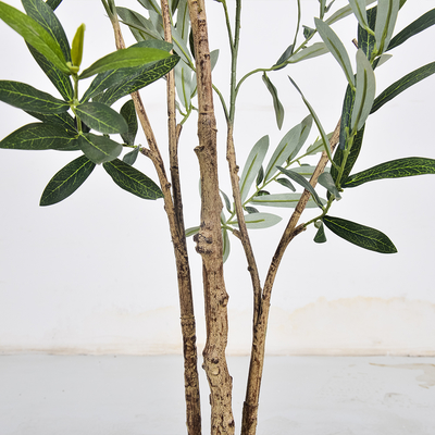 Multi-pole 7ft Artificial Olive Tree - Tall Faux Olive Trees Artificial Indoor - Large Fake Olive Tree Plant for Home Office Living Room Decor