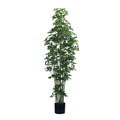 47in 59in 70inTall Real Touch Artificial Schefflera Pohon Hijau Pot Schefflera Tanaman Untuk Dekorasi Rumah