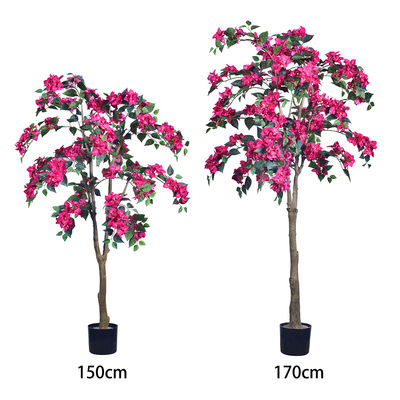 Grosir Dekorasi Rumah PVC Bunga Bougainvillea buatanPohon Bunga Kain untuk dekorasi rumah