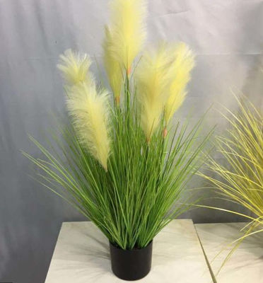 ODM Lifelike Interior Fabric Artificial Potted Floor Plants Fake Factory Onion Grass